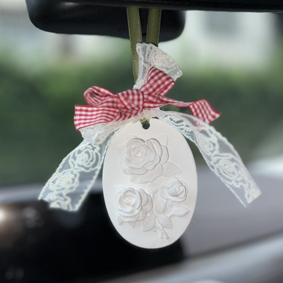 

1шт Роза Цветок Автомобильный Освежитель Воздуха Подвесное Украшение Ванная Спальня Гардероб Цветочный Аромат Гипсовый Подвесной Аромадиффузор Камень Свадьба