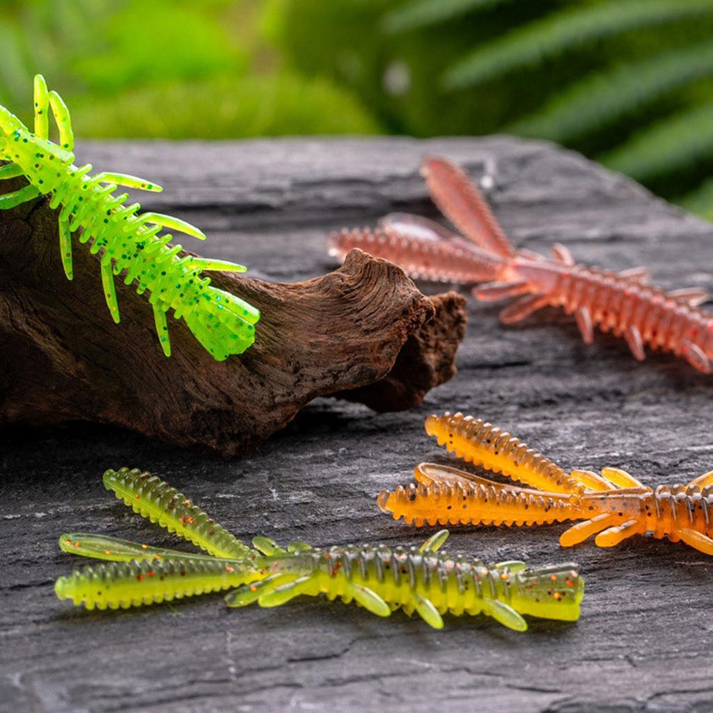 15PCS Soft Fishing Crawfish Lure Lobster Baits Crayfishs Lure Shrimp Baits Artificial Lure Swimbait for Outdoor Fishing