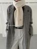 Autumn and winter warm old money style quality wool scarf women's atmosphere white soft waxy couple warm knitted scarf men
