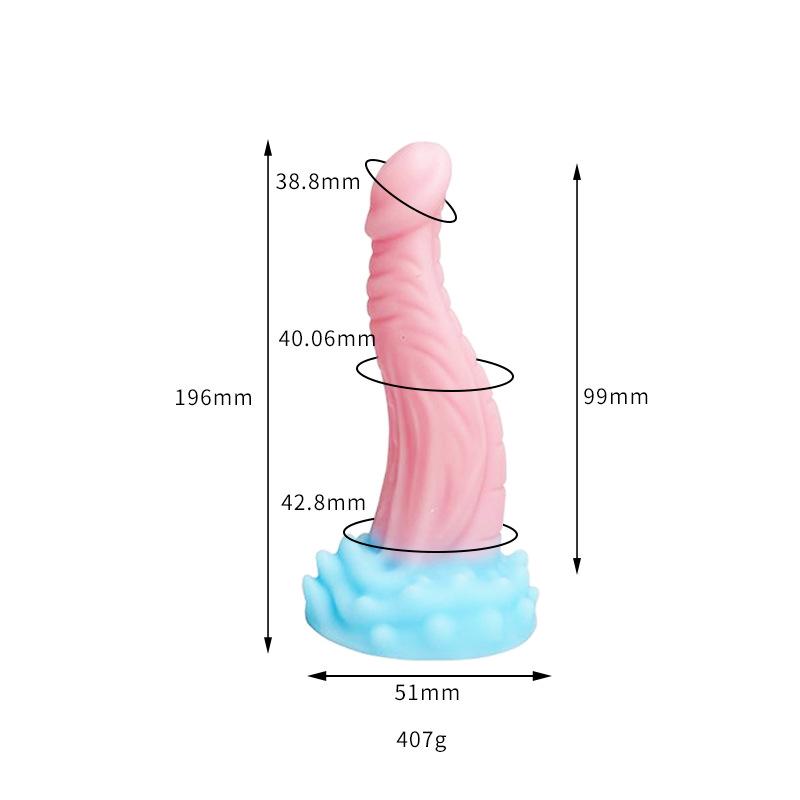 Thousand Hundred Fun Silicone Dildo - Female Erotic Toy for Anal Insertion & Masturbation