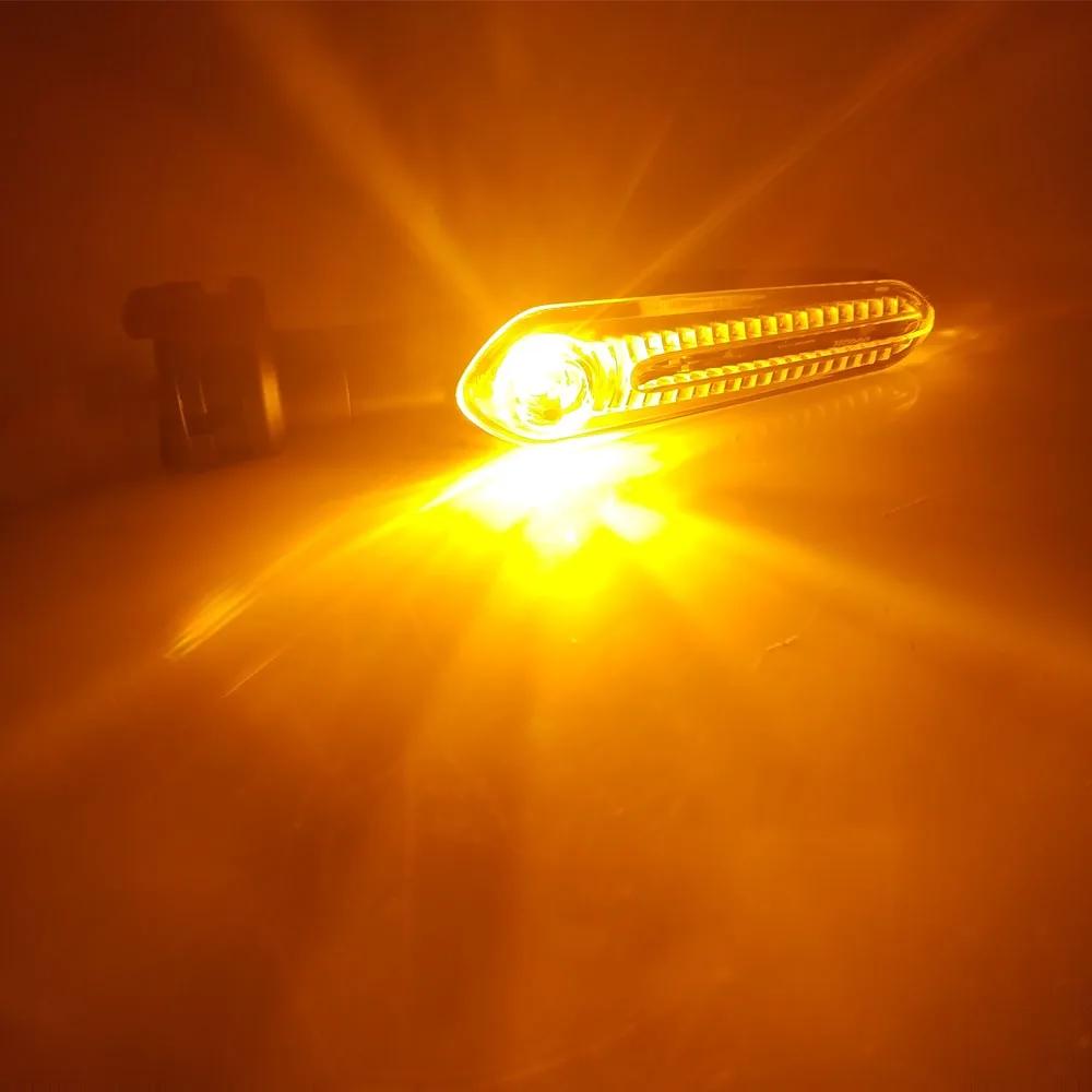 A Pair Motorcycle Turn Signal Light Moto Flashing Light Clignotant Moto Led for YAMAHA MT07 Tracer 700 XJ6 FZ6 MT09 900 MT10