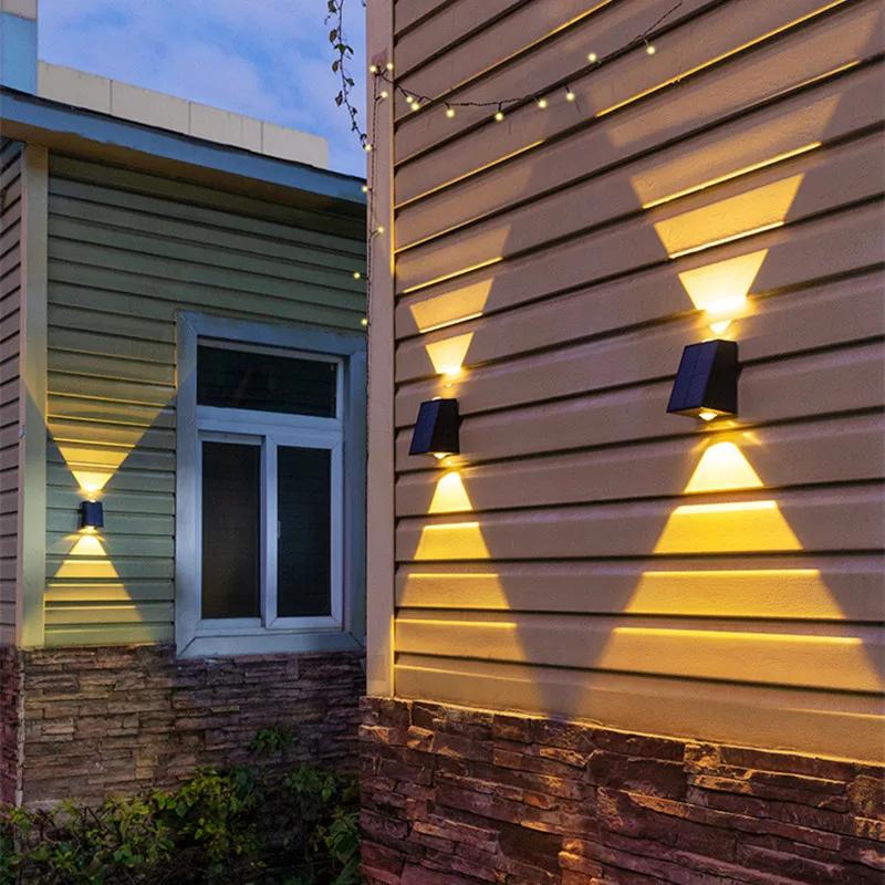 Xiaomi LED Outdoor Solar Wall Light Up And Down Luminous Garden Lamp Villa Courtyard Porch Street Decorative Lighting Wall Washer Light