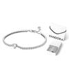 Pandora Shining Heart Shaped Tennis Bracelet Women Bracelet Silver 590041C01