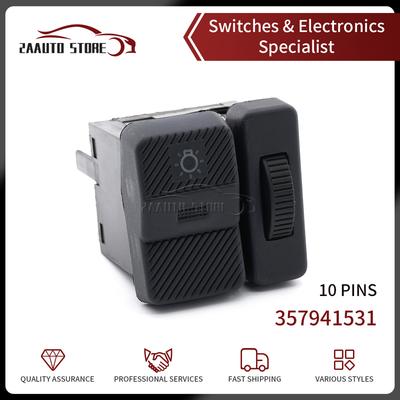 Car Headlight Fog Lamp Light Adjustment Control Switch Button 357941531 For VW Olkswagen Passat Polo Transporter T4 Caravelle