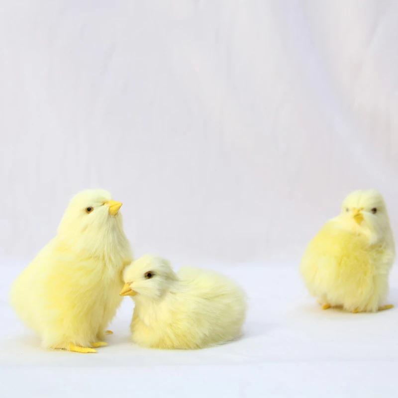 Realistic Chick Decoration Animal Doll Simulation Chick For Children Cognition Chicken Model Soft Plush Toy Gift
