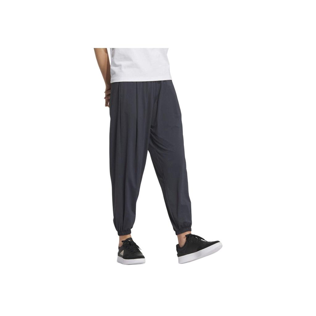 Adidas Loose Fit Solid Color Casual Pants Women Bottoms Dark-Heather-Gray JJ1338