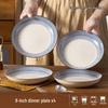 HUAIYI Japanese Blue Rain Ceramic Dinnerware Collection