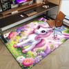 1PC Unicorn Fantasy Anti-slip carpet, suitable for Office, bedroomand playrooms. It can also be used as a sofa footrest cover-W19