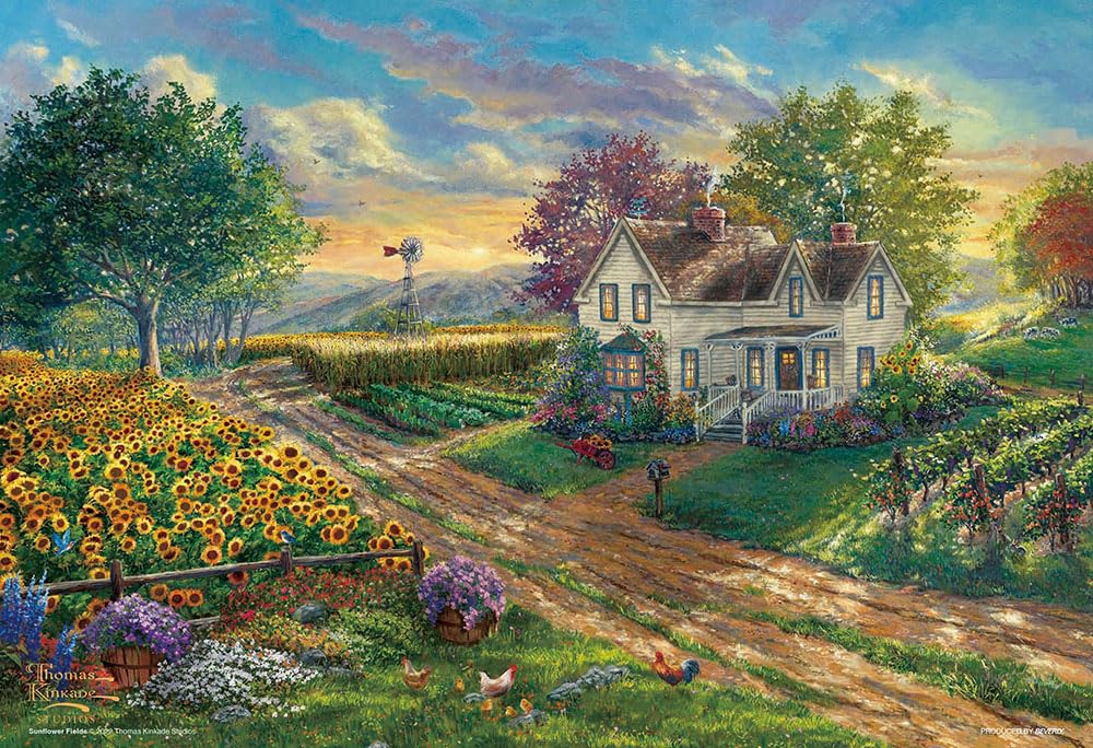 

Beverly (BEVERLY) [Made in Japan] 300-067 300-Piece Jigsaw Puzzle: Sunflower Country Road (26 x 38 cm)