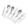 Liang Sheng Ultra-light Titanium Folding Cutlery Set: Spoon, Fork, Chopsticks for Camping, Picnic, Travel, and Hiking.