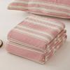 Striped Cotton Yarn-Dyed Three-Layer Gauze Quilt – Summer Cooling Blanket
