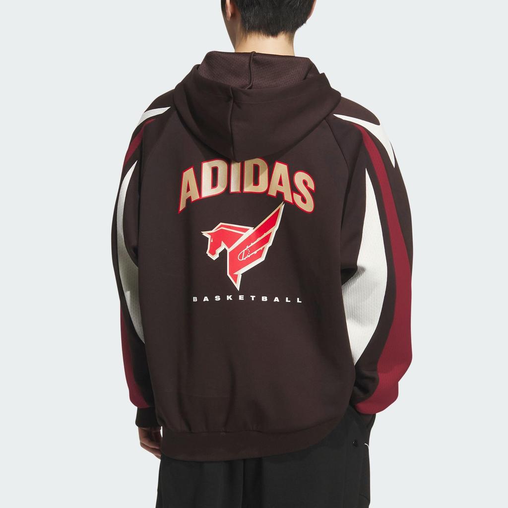 adidas 2026 CNY Horse Year Color Block Pullover Hoodie Multicolor Unisex KT0619