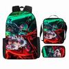 Anime Rucksack Set One Piece Naruto Schultasche für Jungen Schüler Laptop Rucksack Umhängetasche Federmäppchen 3-teilig Große Kapazität Wasserdicht