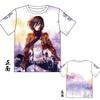 Attack on Titan 3D Pattern T-Shirt, Fashion Streetwear Graphic Tee, Lightweight Polyester Short Sleeve, Hip Hop Style Tops
