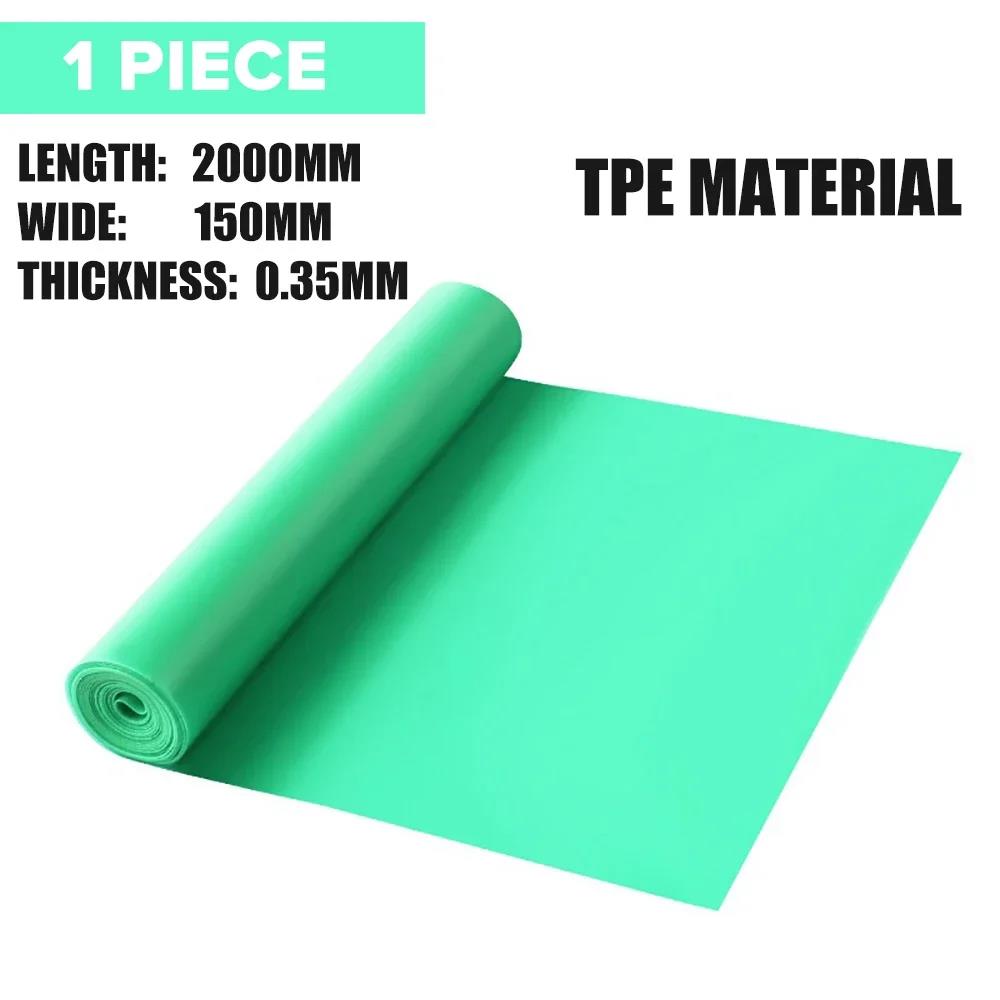 Length 200cm Yoga Pilates Stretch Resistance Band For Gym Fitness Exercise Band Training Elastic Rubber 3