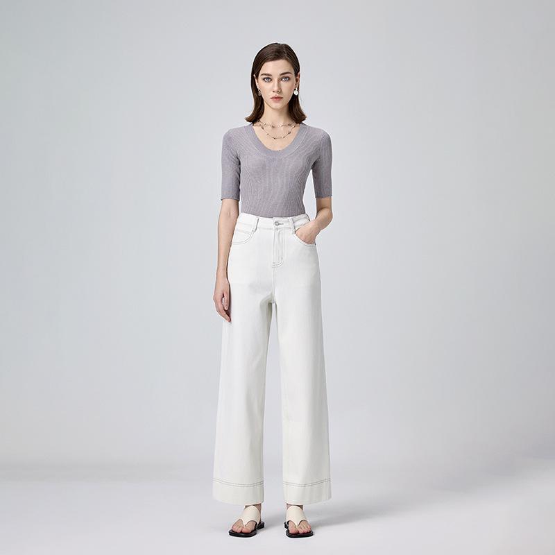 

MBB Women s High Waist Wide-Leg Stretch Jeans - Spring 2025 26