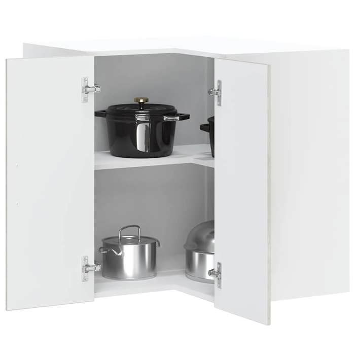 VidaXL Kalmar Corner Wall Cabinet Kitchen Concrete Grey 853621