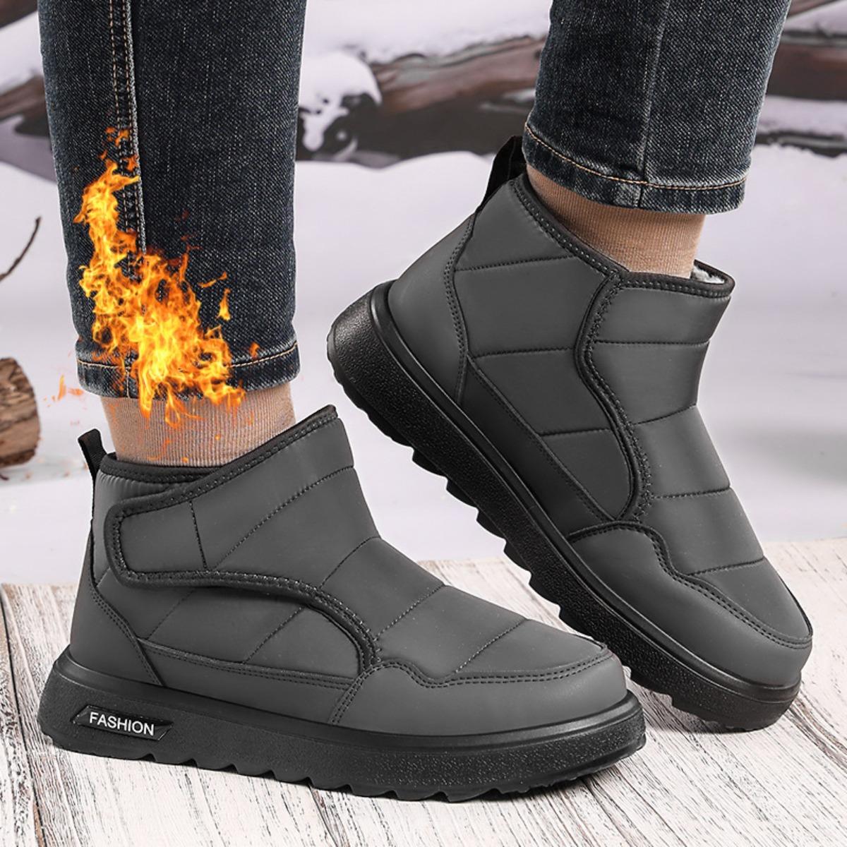 Men s Shoes with Plush and Thick Cotton Boots Winter New Style with Plush Lining Outdoor One Foot Casual Walking Snow Boots 39 2178₽