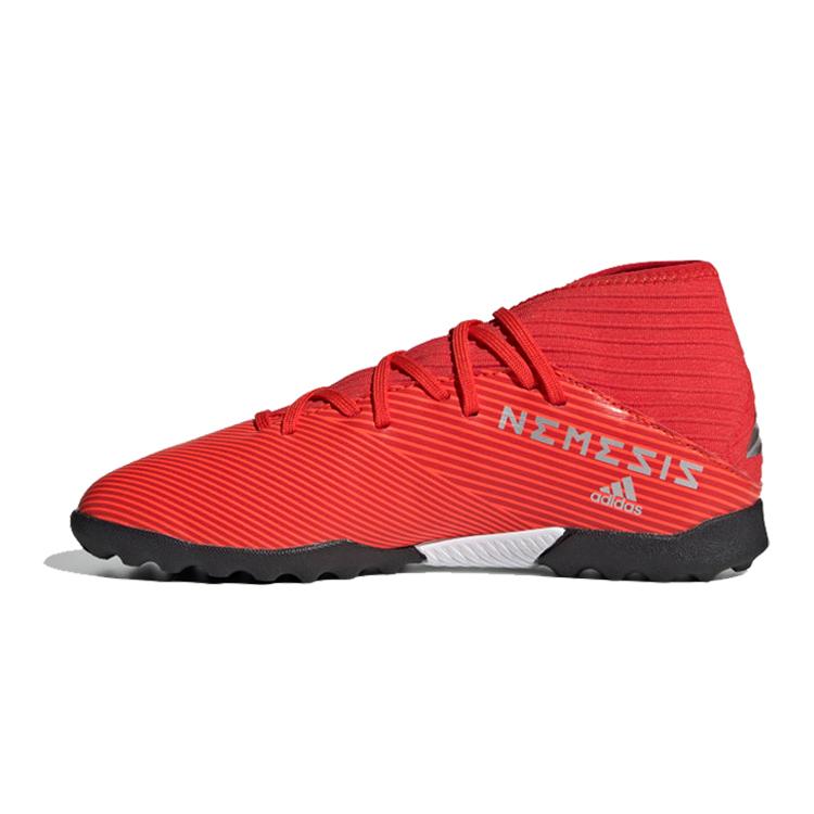 

Adidas Slip Resistant Mid top Kids Soccer Shoes Black Red Kids F99941 35.5