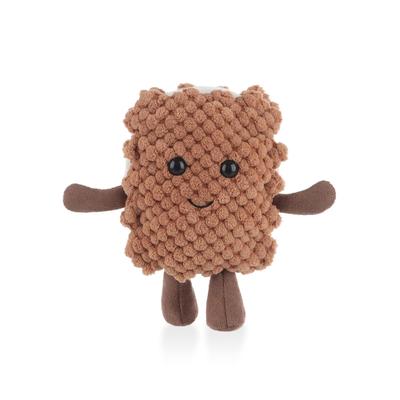Apricot Lamb Chocolate Biscuit Plush Toy for Kids, Soft and Cute, Fluffy Chocolate Biscuit for Girls and Boys, 10cm