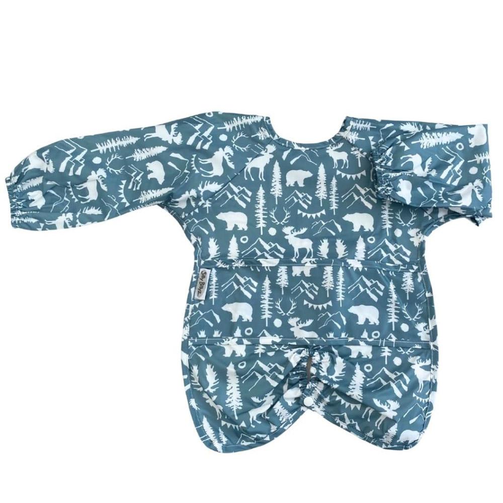 Silly Billyz Silly Billyz Nylon Highchair Hugger L/S Bib (Wilderness)