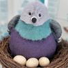 Peluche Piccione Grasso da 23 cm Bambola Uccello Soffice Cartone Animato Bambola Regalo di Natale Bambola Compagna per Animali Domestici Ornamenti Regalo per Bambina di Natale Compleanno