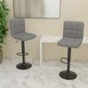 Day and Night - Day and Night Kitchen Stools 2 Units of Light Gray Fabric