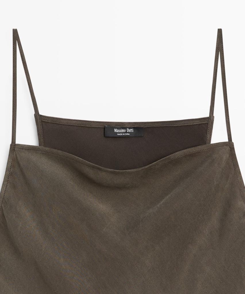 Masimodutti Fluid Lingerie Strap Dress