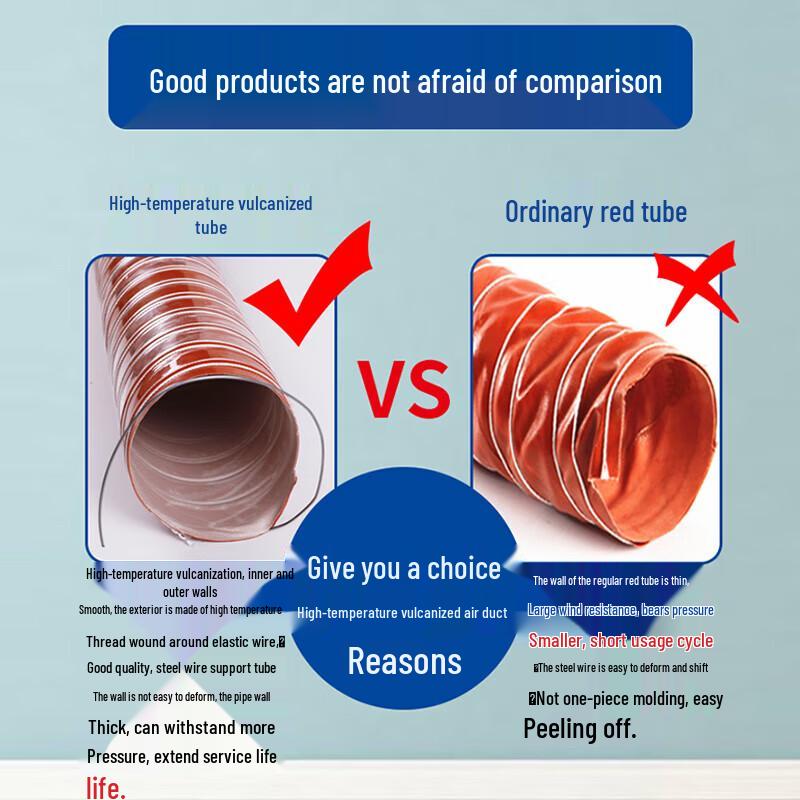 High Temperature Red Silicone Air Duct