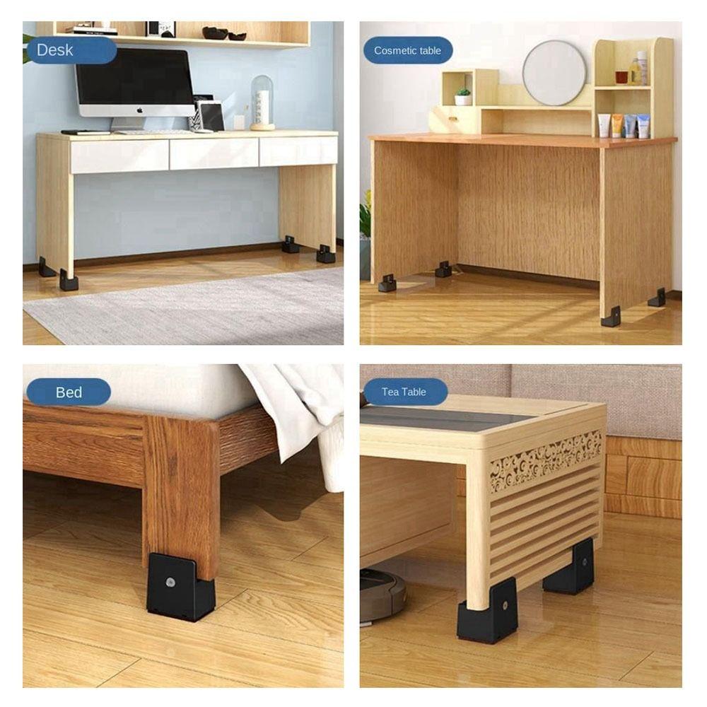 Waterproof Mute Wear-resistant With Screw Clamp Table Leg Pad Chair Feet Riser Furniture Risers