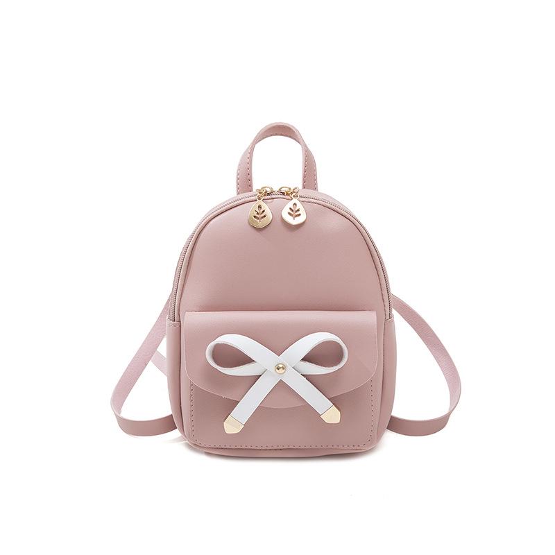 Japanese and Korean Style Large Bow Backpack Fashionable Multi Functional Small Backpack Versatile One Shoulder Hand Crossbody Women's Bag