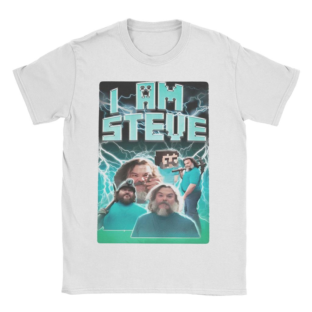 Novelty I am STEVE T-Shirts Men O Neck 100% Cotton T Shirt Chicken Jockey Short Sleeve Tees Birthday Present Tops