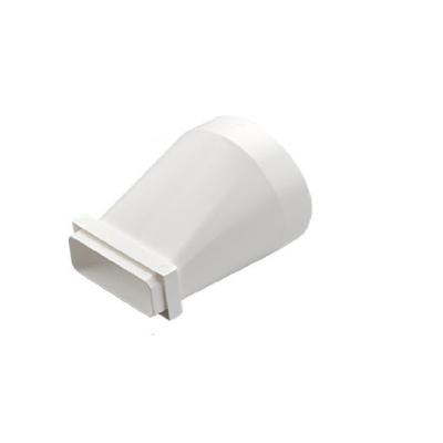 Flat Ducting Adaptors To Round Converter Dryer Vents Hose Adapters Rectangular To Round Straight Channel Connector