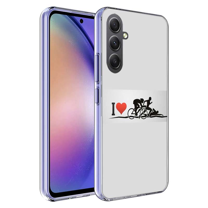 Triathlon Swim Bike Run Phone Case For Samsung A70 A50S A40 A30 A20E A16 A26 A36 A56 A17 Galaxy Note 20 10 9 8 A71 A51 A41 A31 A