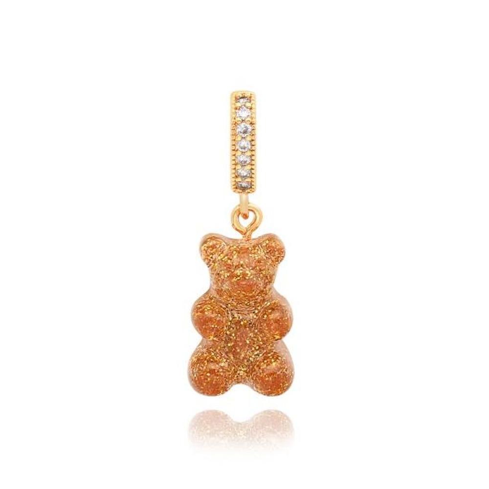 

[CRYSTAL HAZE]BEAR-24K-PAVE CONNECTOR Women s Charm NOSTALGIA BEAR-24K-PAVE CONNECTOR