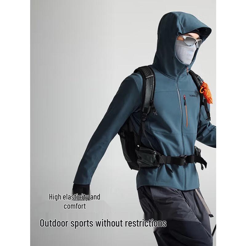 TOREAD Men s Outdoor Softshell Fleece Jacket S