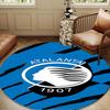 1PC Football Atalanta  Round Rug for Livingroom,Bedroom, Palyroom, Chair Rug, Area rug, Circle Carpet, Large Size Fan Christmas gift