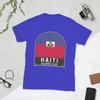 Haiti Flag Emblem Vintage Tshirts Unisex Novelty 100 Cotton Tee Shirt Round Collar Short Sleeve T Shirt Summer Clothes