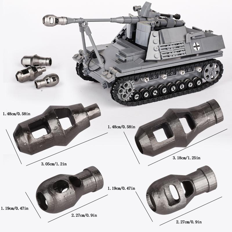 MOC Bricks Toys Military Car Vehicle WW2 Tank Building Blocks French Fighter R-35 AS-565 Armored Kids Gift