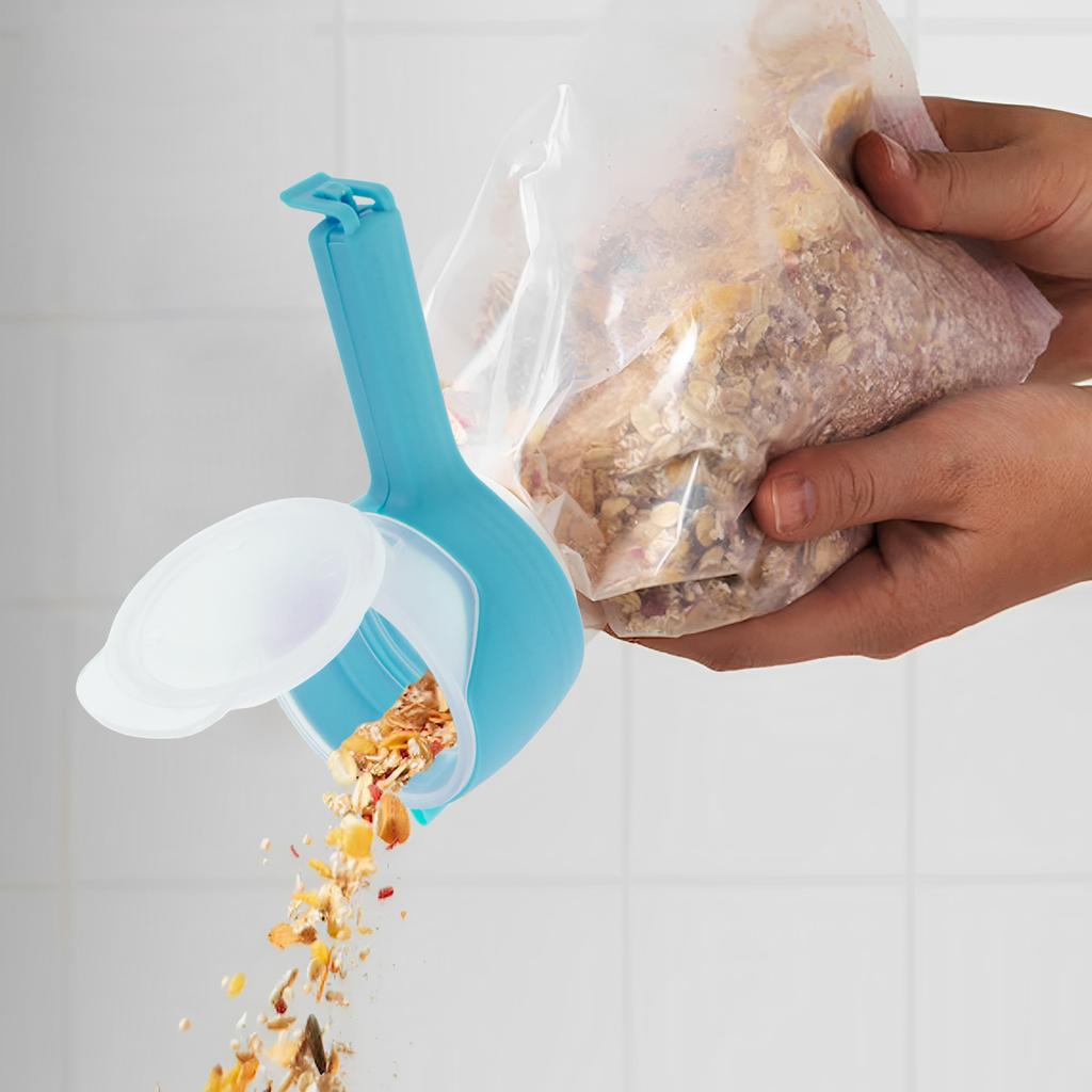 Beutelclips für Lebensmittel, Lebensmittelaufbewahrung, Verschlussclips mit Ausgießer, Clips für Chipsbeutel in der Küche, Plastikverschluss-Verschlussclip, Küchenaufbewahrung