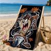 Tazma-nian Devil Spray Art Beach Towel, Super Soft Microfiber, Perfect Gift for Her/Him, Birthday, for Pool, Beach, Travel, Decor Beach Party