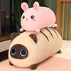 Kreatives Brot Tier Hase Wurfkissen Plüschtier Puppe Schwarze Katze Puppe Mädchen Beruhigende Stoffpuppe