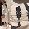 Slippers New Style Shoes One-strap Shoes Flip-flops Square Toe Thick-heeled High Heels