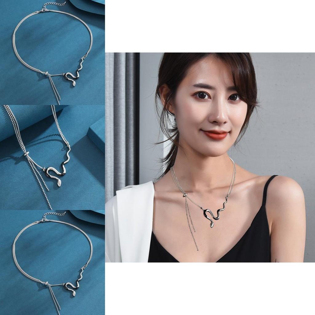 Minba Stunning Snake Choker Necklace Featuring Vibrant Mixed Gemstones And A Fashionable Side Style Chain