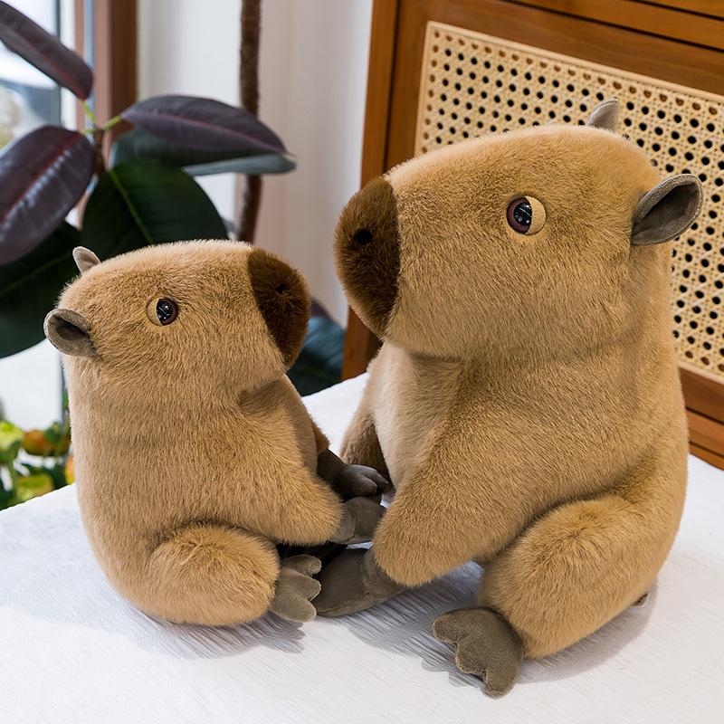 Eksplodujące pluszowe kapibary, kreskówkowa kapibara, urocze lalki, siedzące ozdoby do domu, torby szkolne, breloczki do kluczy