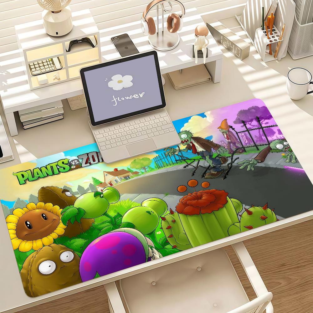 Spiel Pplants Vs Zzombies Strategie Mauspadd Anti-Rutsch-Gummikante Verriegelt Verdickt Laptop Gaming Schreibtischmatte