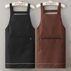 Oil Proof Kitchen Apron Waterproof Sleeveless Trendy Unisex Apron for Women Men Home Cooking BBQ Use