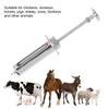 Metal Veterinary Syringe Safe Accurate Scale Animal Syringe for   Chicken Sheep Cow