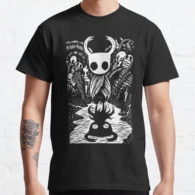 100% Cotton Summer Unisex T Shirts Ghost Knight Graphic Art Hollow Knight Funny Game Printed Casual Top Tees