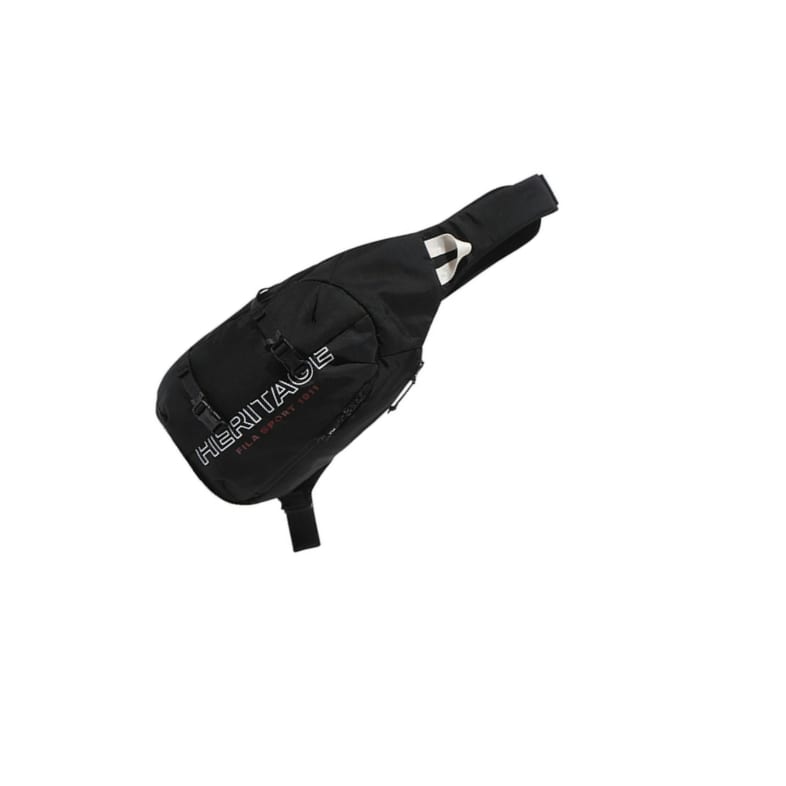 Fila Nylon Shoulder Bag, Crossbody Bag, Sling Bag Unisex Black FS3BCF6325XBLK